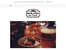 Tablet Screenshot of blackrabbitbarandgrille.com